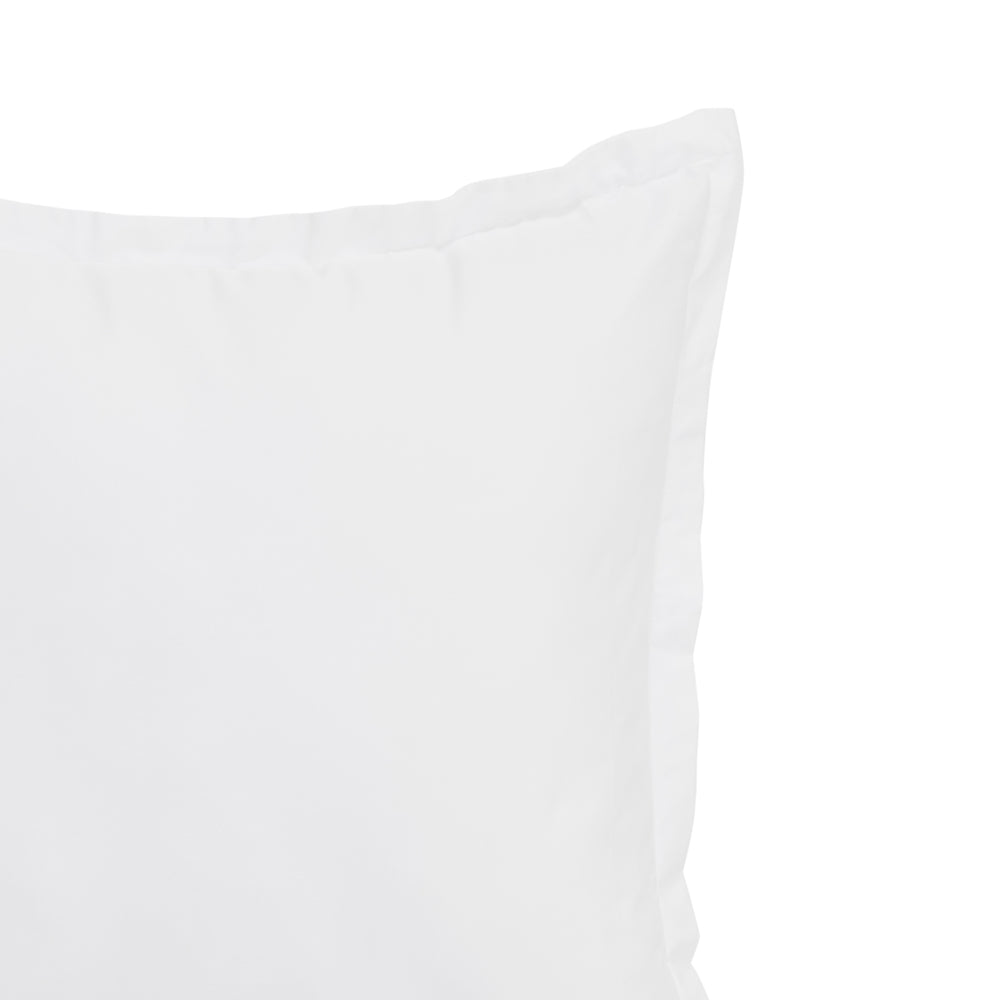 Mia Grace Egyptian Cotton 500TC Cloud White European Pillowcase Closeup | My Linen