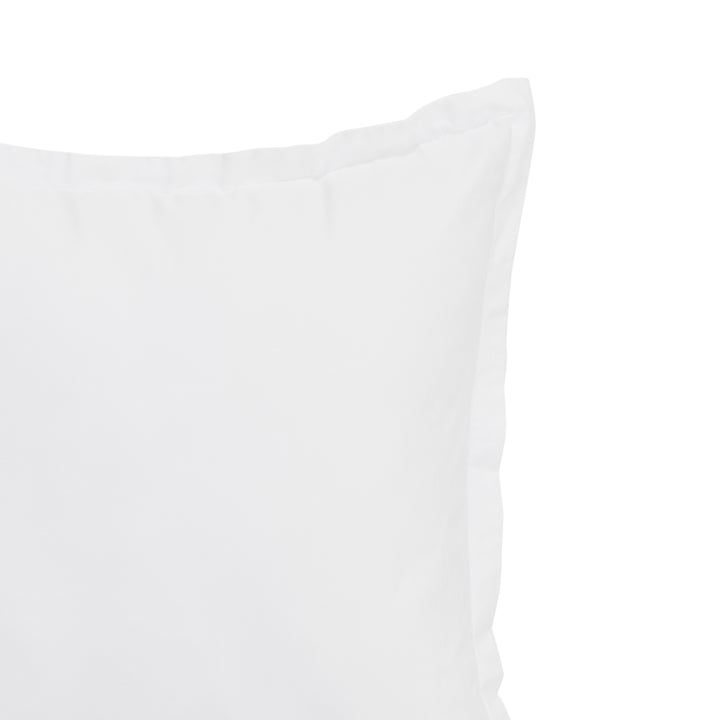 Mia Grace Egyptian Cotton 500TC Cloud White European Pillowcase Closeup | My Linen