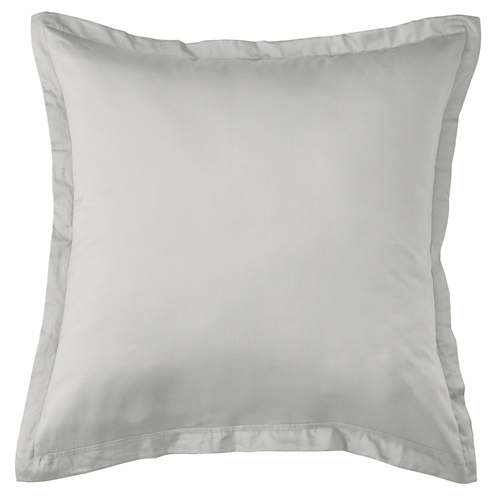 Mia Grace Egyptian Cotton 500TC Drift Silver European Pillowcase | My Linen