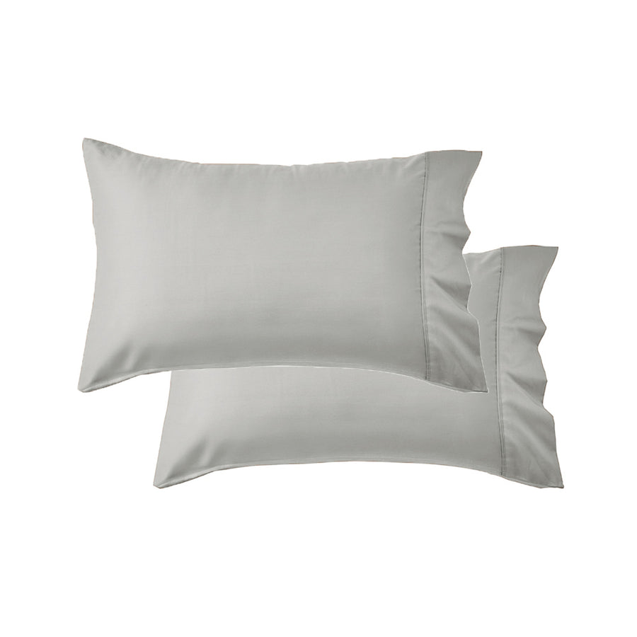 Mia Grace Egyptian Cotton 500TC Drift Silver Standard Pillowcase | My Linen