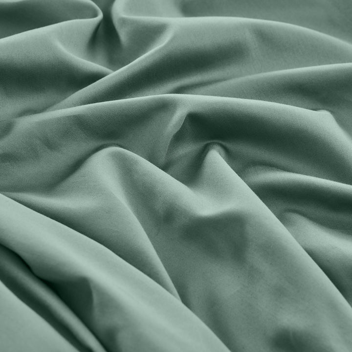 Mia Grace Egyptian Cotton 500TC Green Slate Sheet Set Detail | My Linen