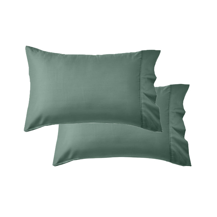 Mia Grace Egyptian Cotton 500TC Green Slate Standard Pillowcase | My Linen
