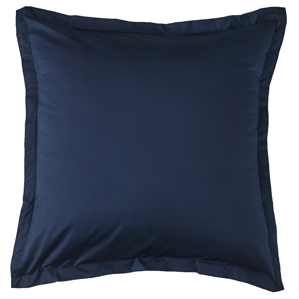 Mia Grace Egyptian Cotton 500TC Harbour Navy European Pillowcase | My Linen