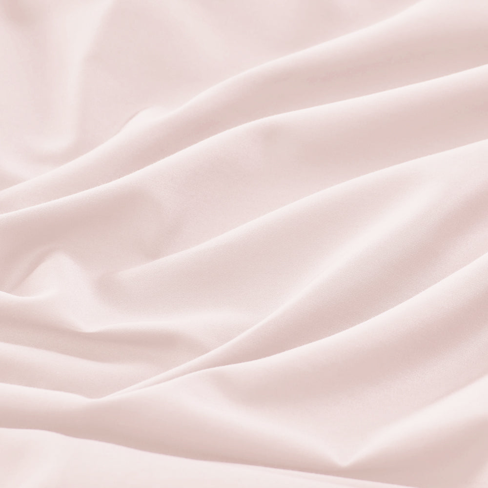 Mia Grace Egyptian Cotton 500TC Petal Pink Sheet Set Detail | My Linen