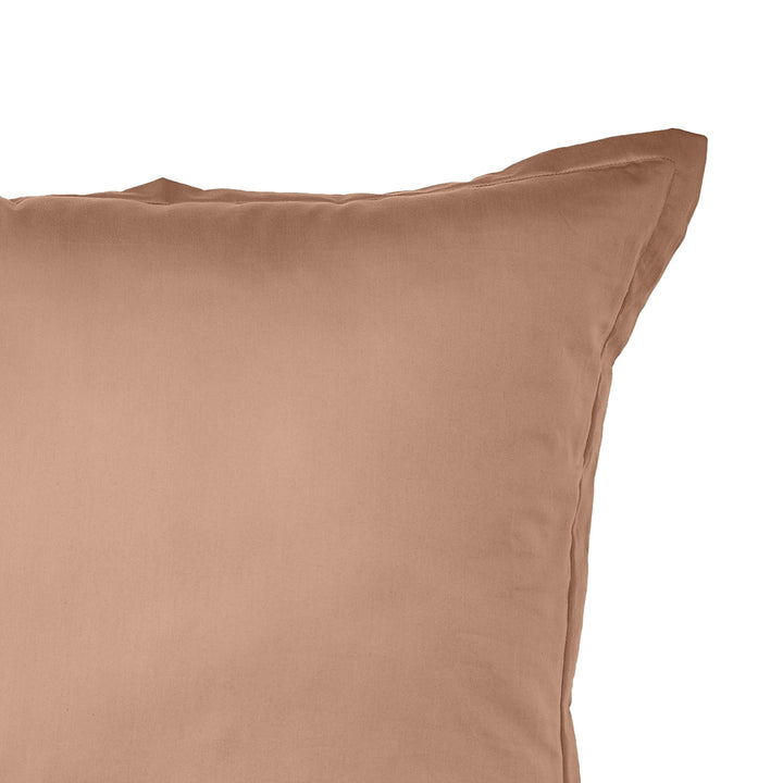 Mia Grace Egyptian Cotton 500TC River Clay European Pillowcase Closeup | My Linen