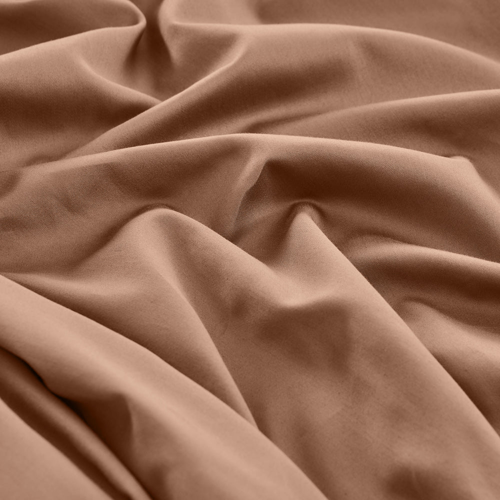Mia Grace Egyptian Cotton 500TC River Clay Sheet Set Detail | My Linen