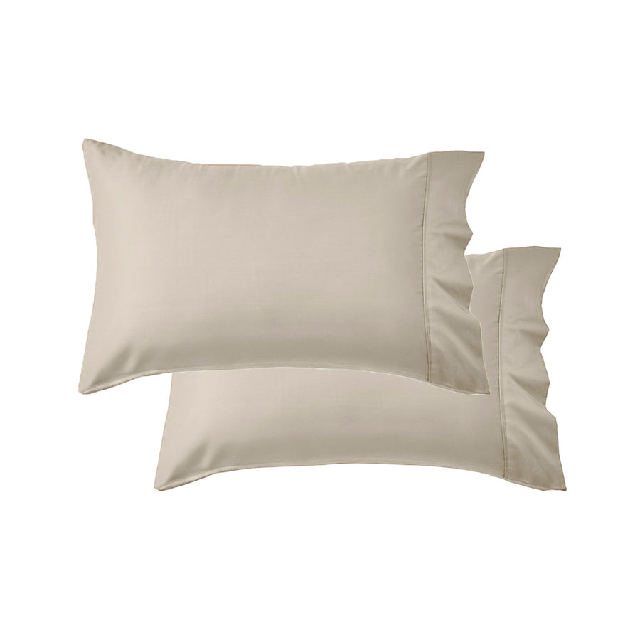 Mia Grace Egyptian Cotton 500TC Stone Taupe Standard Pillowcase | My Linen