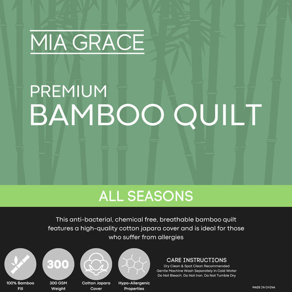 Premium 300GSM Bamboo All Seasons Quilt