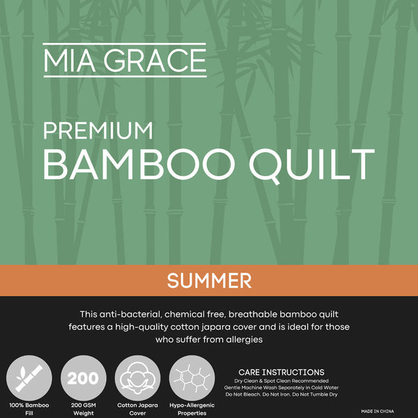 Premium 200GSM Bamboo Summer Quilt