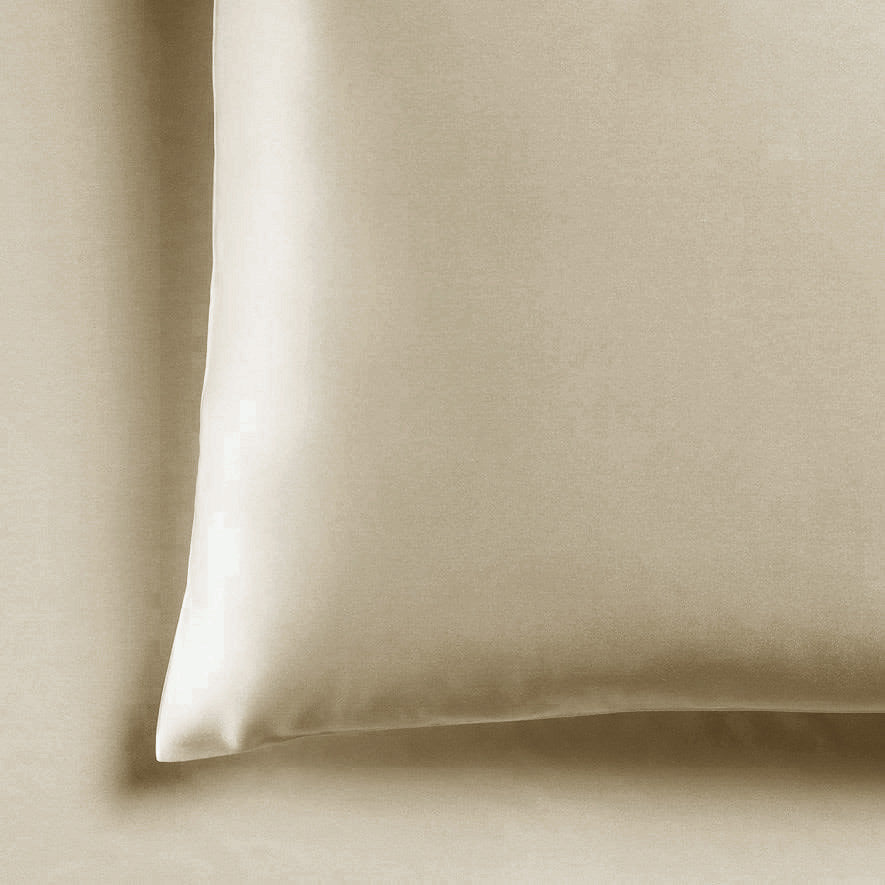 Mia Grace Satin Champagne Standard Pillowcase | My Linen