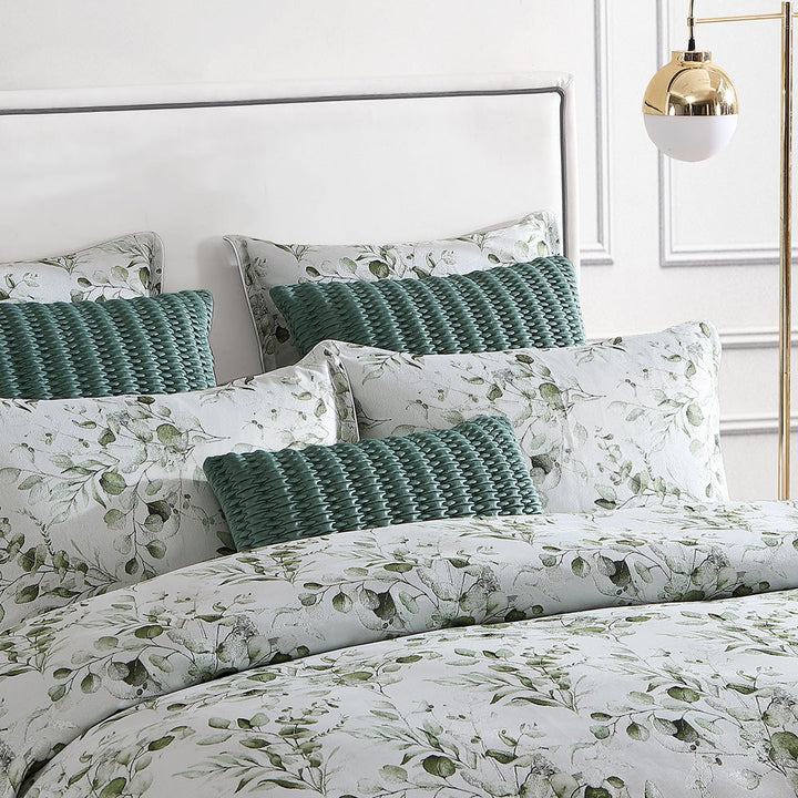 Asher Green Quilt Cover Set | Super King