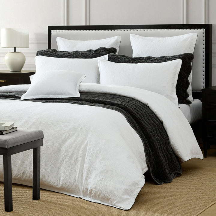 Private Collection Catalina White Quilt Cover Set Closeup | My Linen