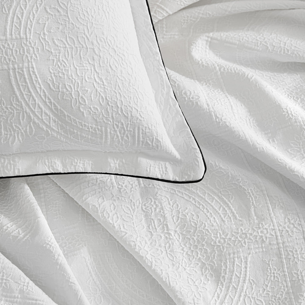 Private Collection Catalina White Quilt Cover Set Detail | My Linen