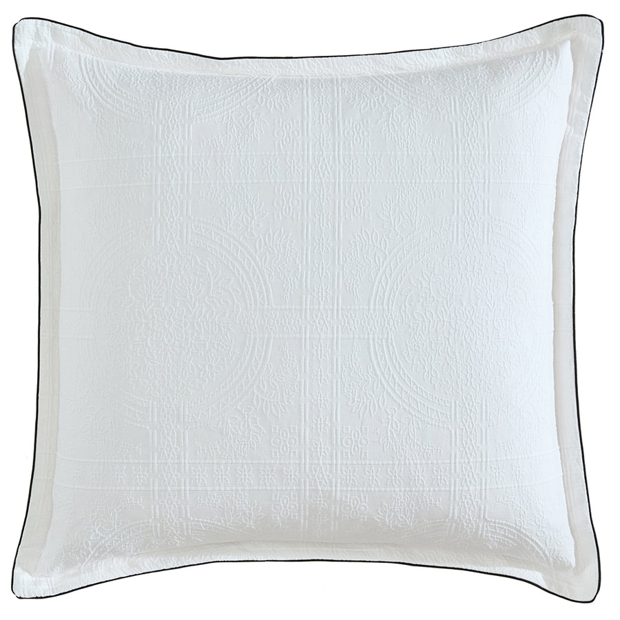 Private Collection Catalina White European Pillowcase | My Linen