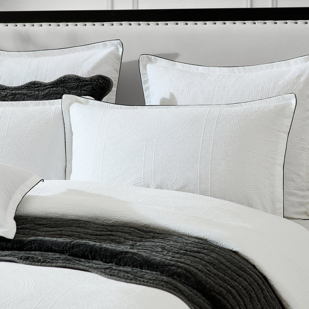 Private Collection Catalina White Quilt Cover Set Pillow | My Linen