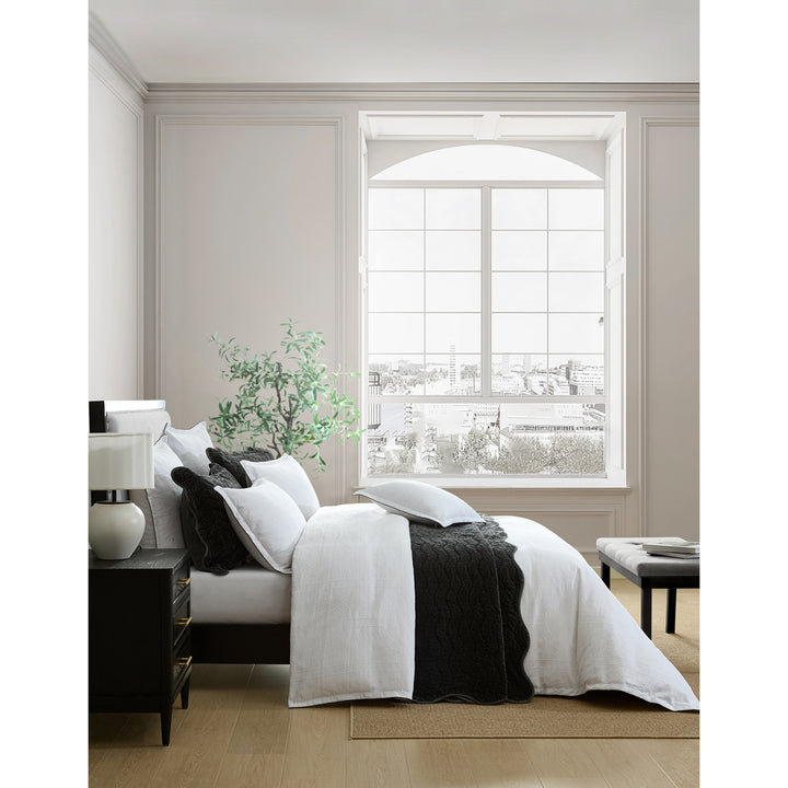 Private Collection Catalina White Quilt Cover Set Side | My Linen
