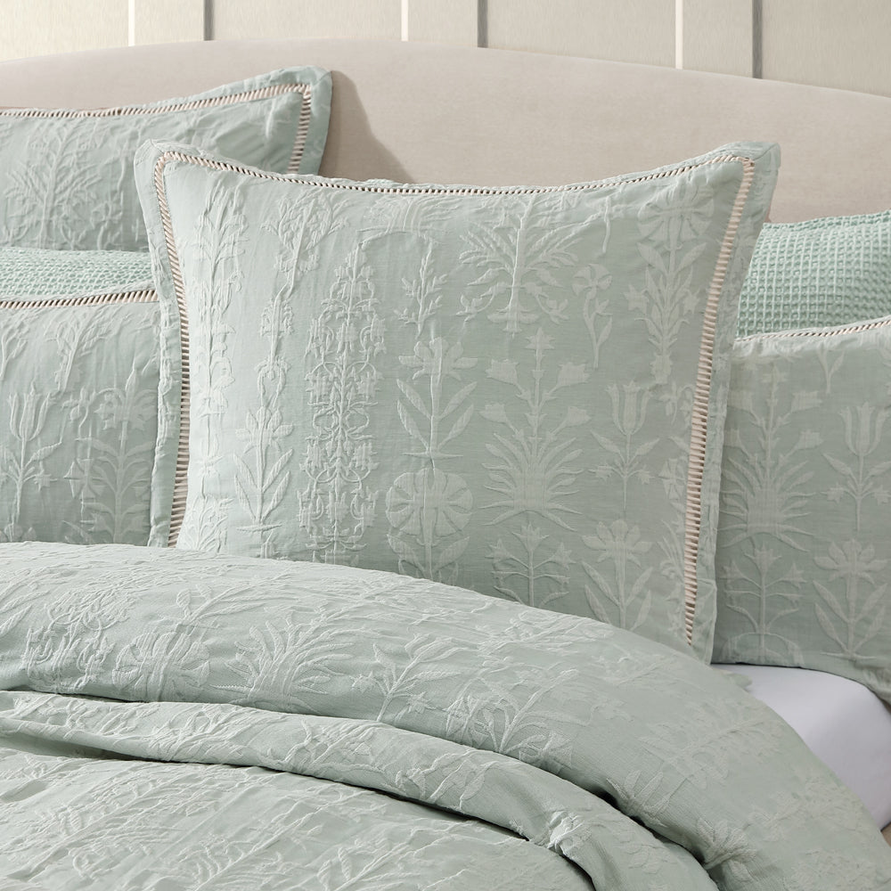 Private Collection Florence Sage European Pillowcase Lifestyle | My Linen