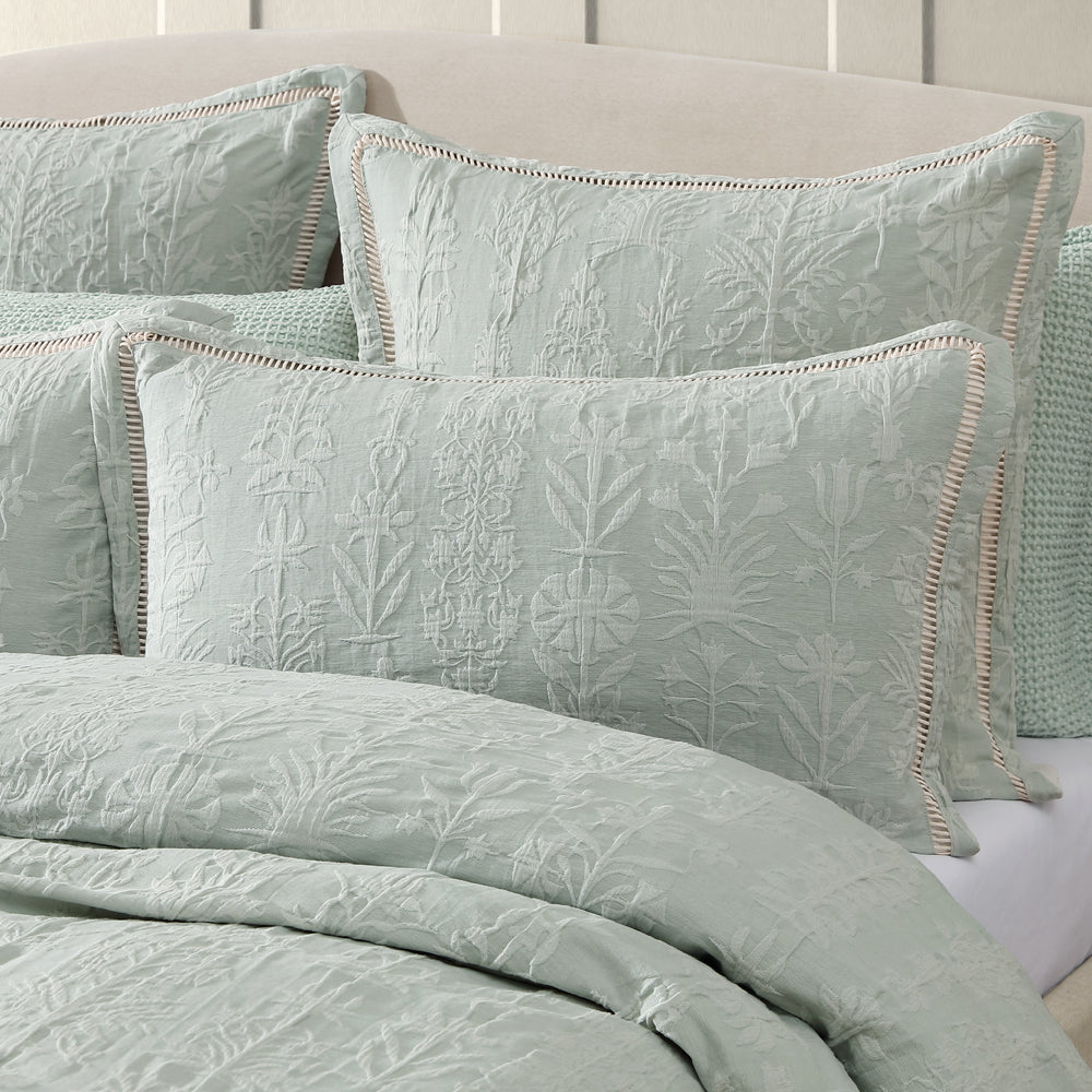 Private Collection Florence Sage Quilt Cover Set Pillow | My Linen