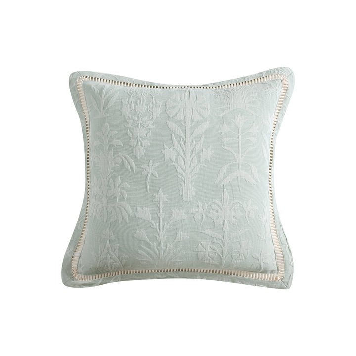 Private Collection Florence Sage Square Filled Cushion | My Linen
