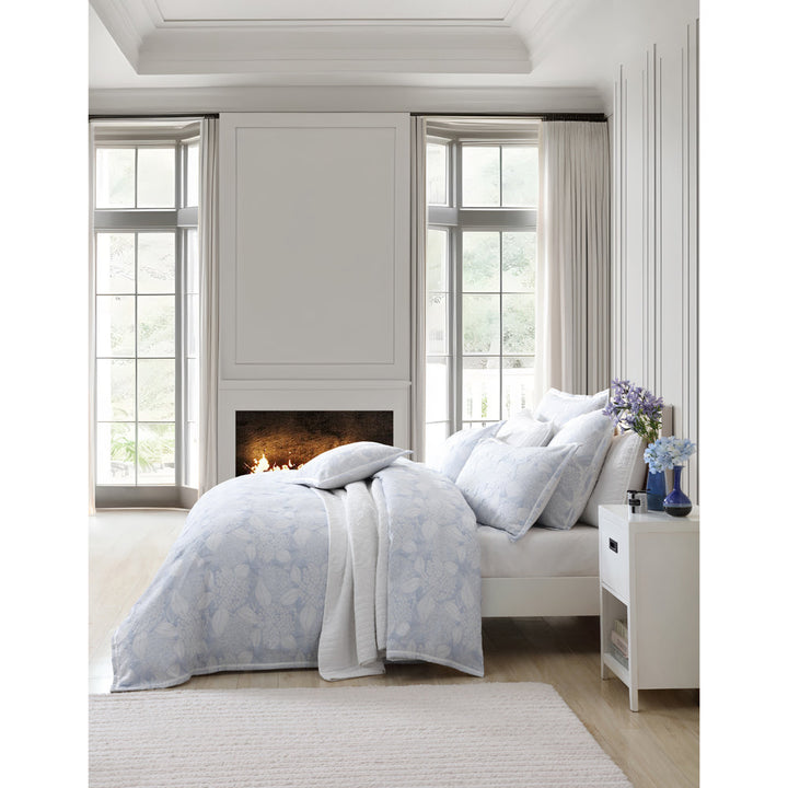Hydrangea Chambray Quilt Cover Set | Queen Bed