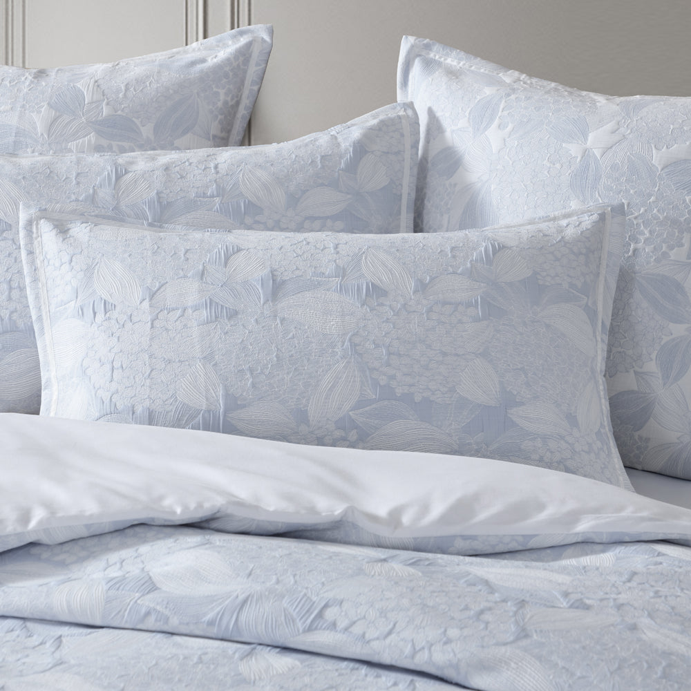 Hydrangea Chambray Quilt Cover Set | Queen Bed