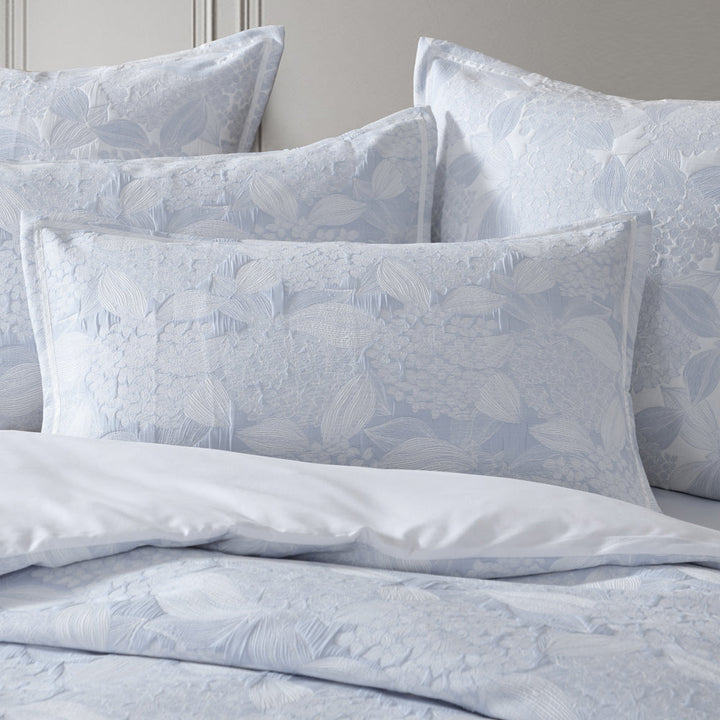 Hydrangea Chambray Quilt Cover Set | Queen Bed