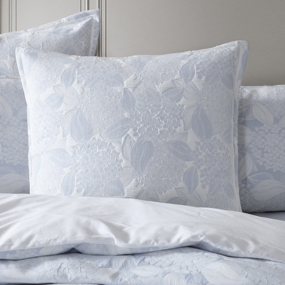 Hydrangea Chambray Quilt Cover Set | Queen Bed