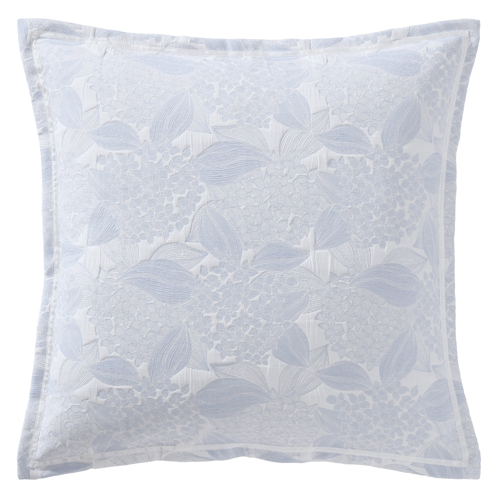 Hydrangea Chambray European Pillowcase