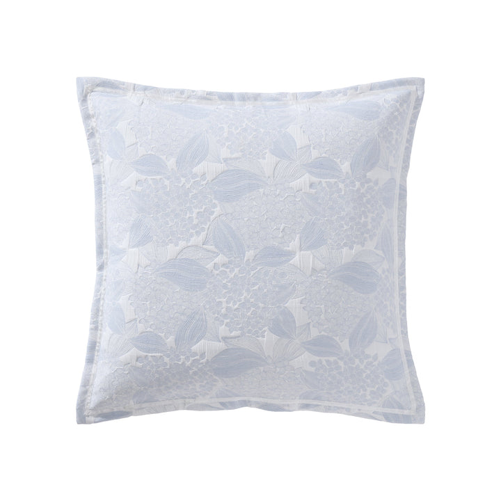 Hydrangea Chambray Square Filled Cushion