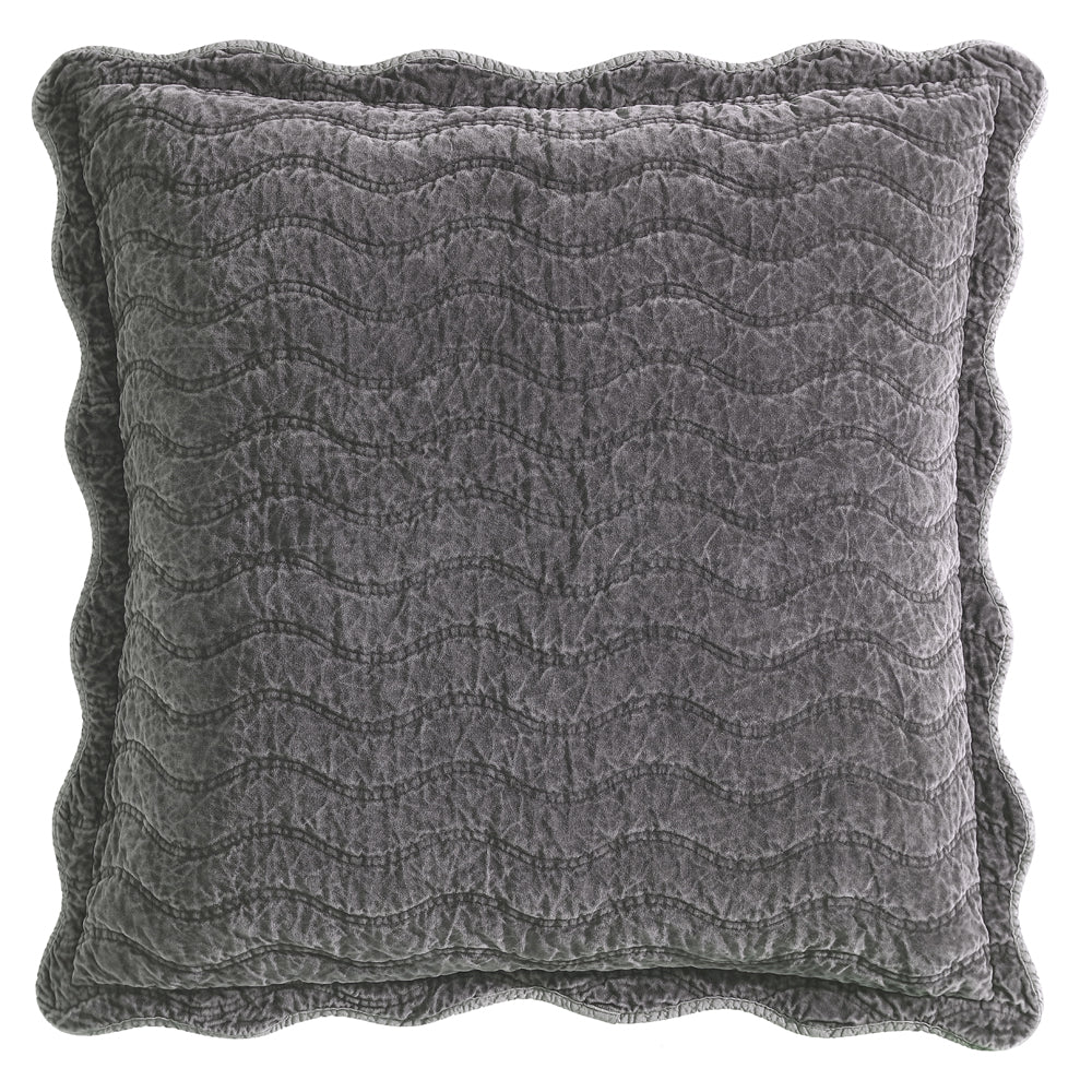 Private Collection Indiana Charcoal European Sham | My Linen