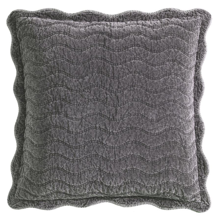 Private Collection Indiana Charcoal European Sham | My Linen