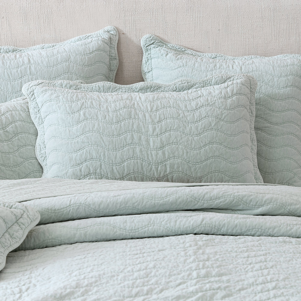Private Collection Indiana Sage Coverlet Detail | My Linen