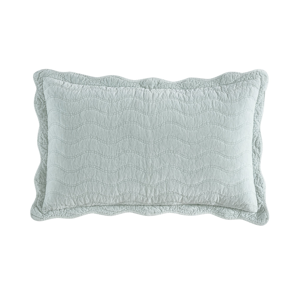 Private Collection Indiana Sage Pillowsham Pair | My Linen