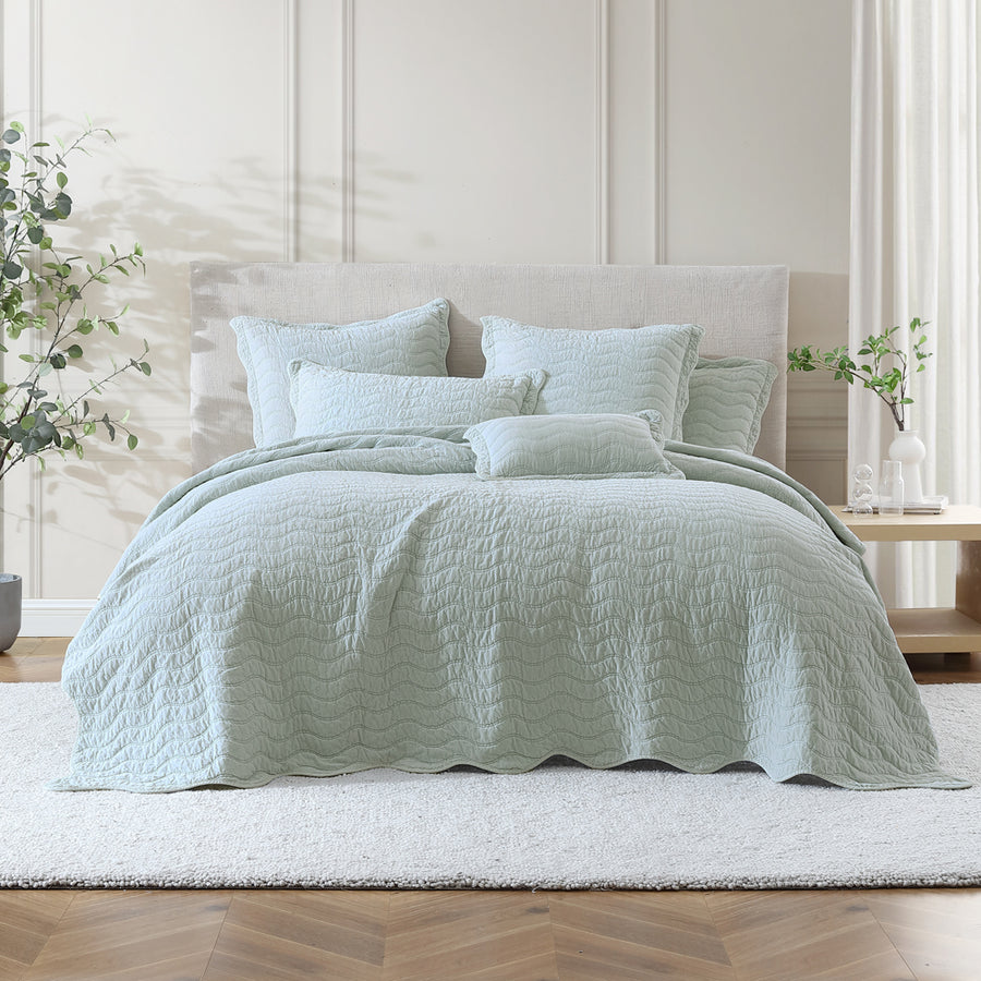 Private Collection Indiana Sage Coverlet | My Linen