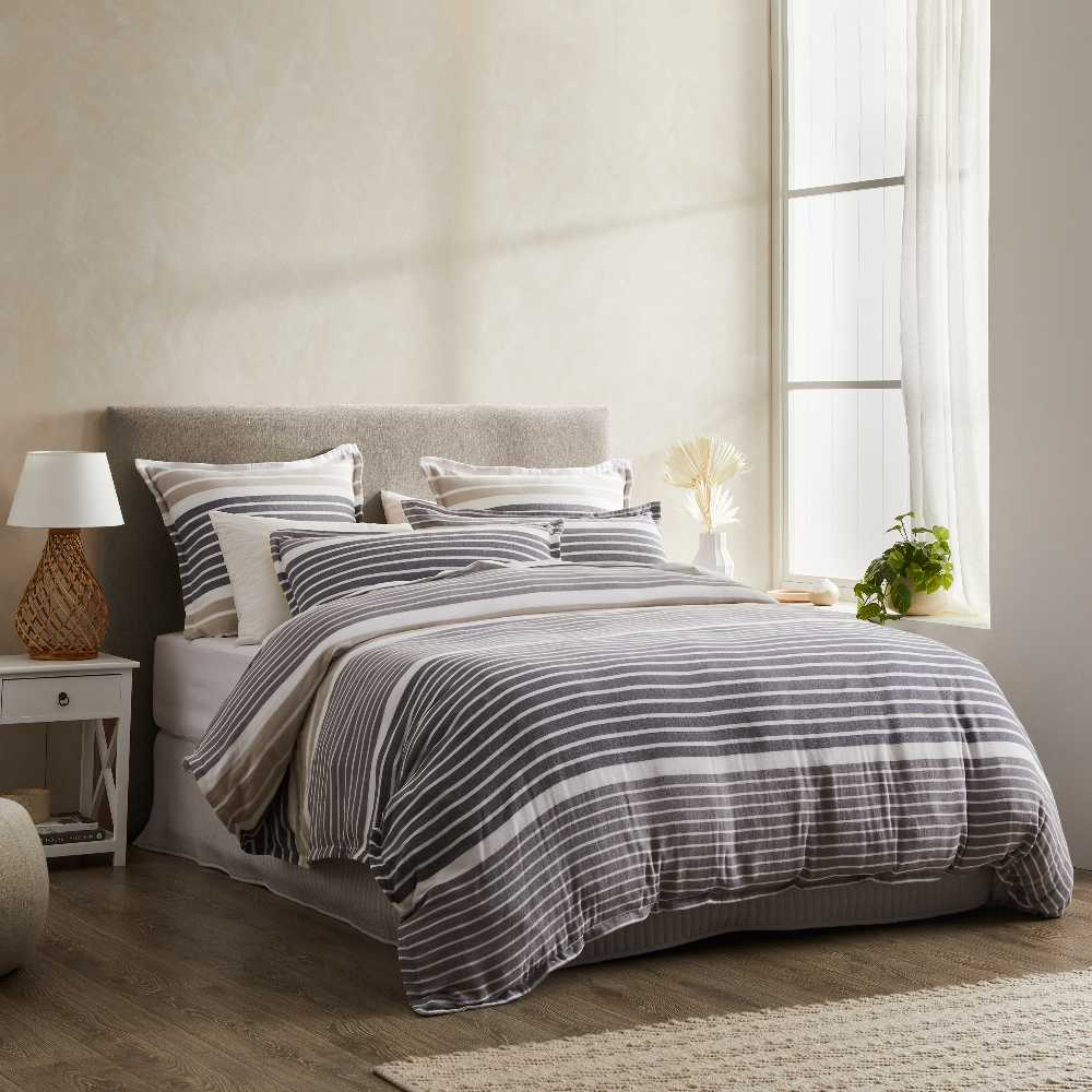 Kalan Natural Quilt Cover Set | Queen Bed