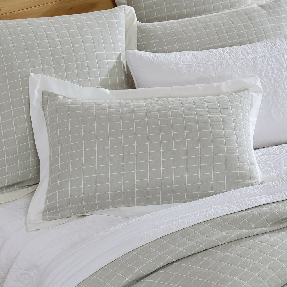 Kingston Moss Quilt Cover Set | Super King