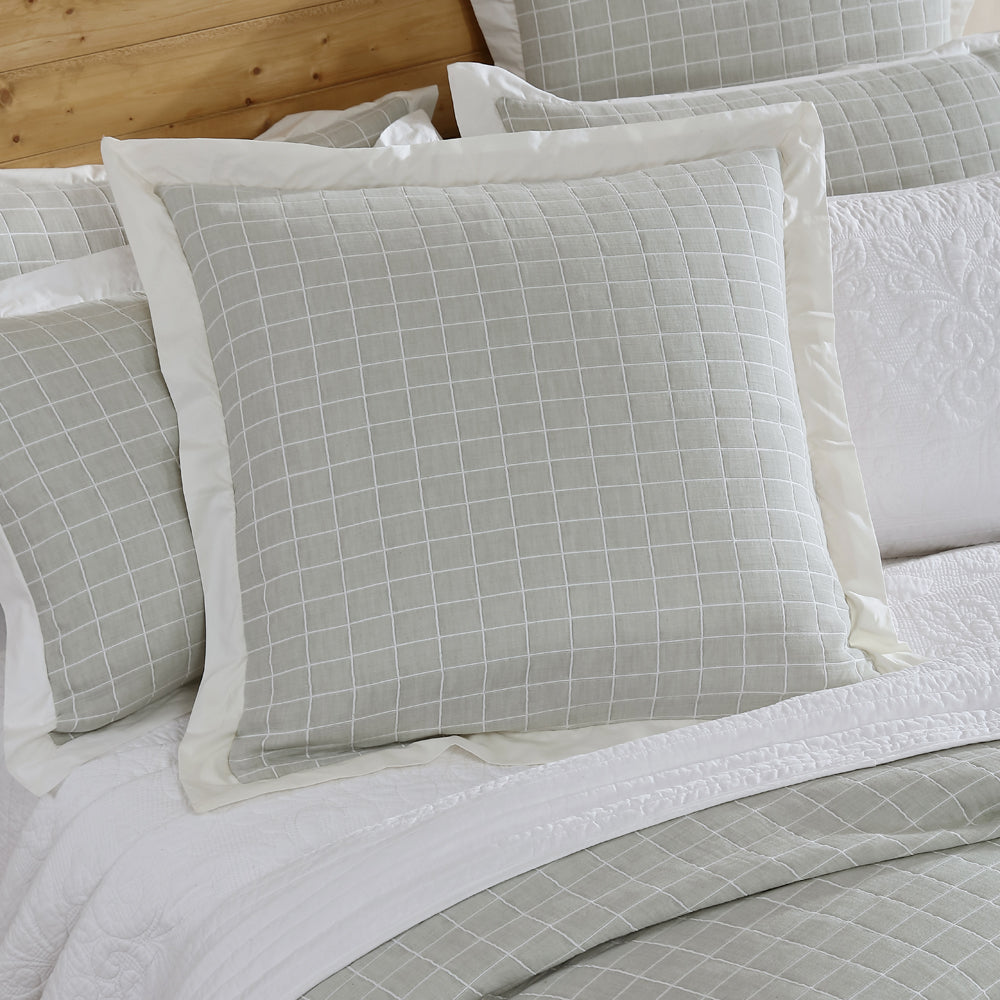 Kingston Moss Quilt Cover Set | Queen Bed