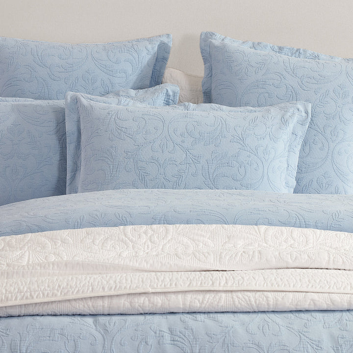 Marbella Blue Quilt Cover Set | King Bed