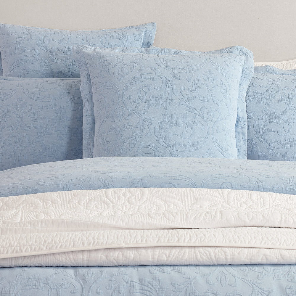 Marbella Blue Quilt Cover Set | Queen Bed