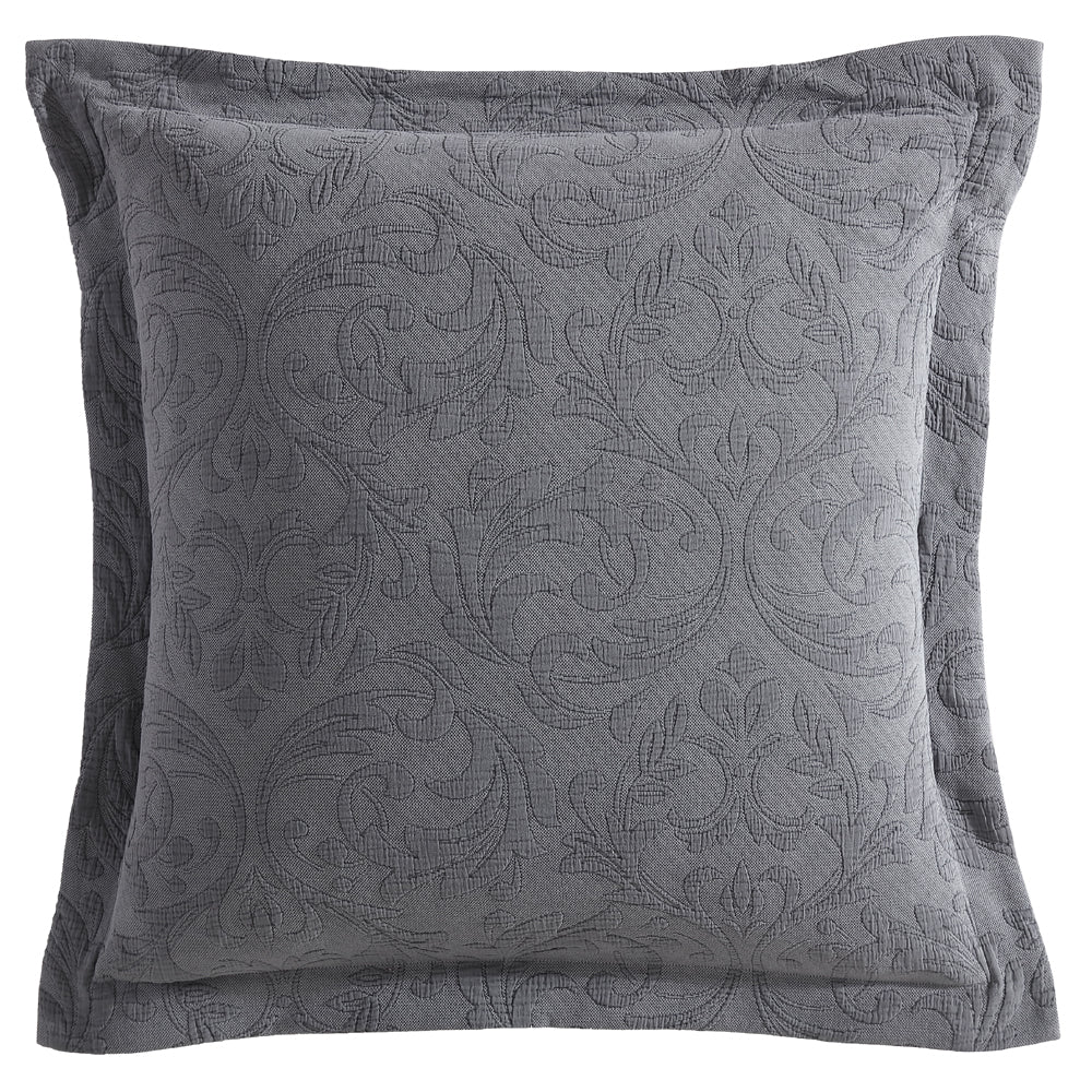 Marbella Charcoal European Pillowcase