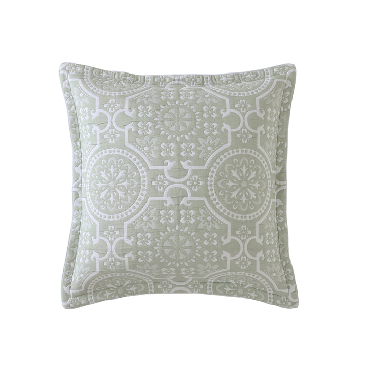 Mayfair Sage Square Filled Cushion
