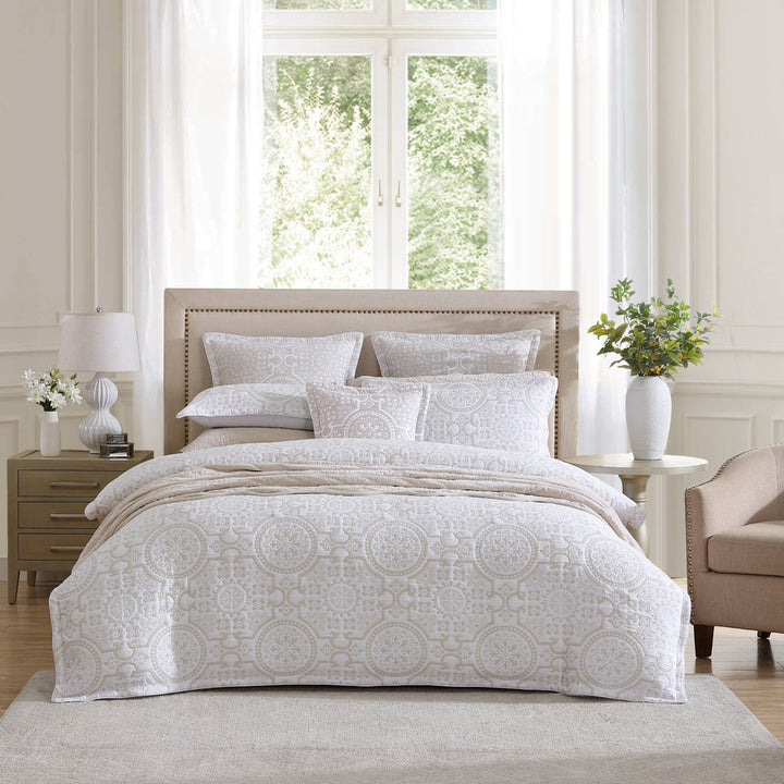 Mayfair Stone Quilt Cover Set | Queen Bed