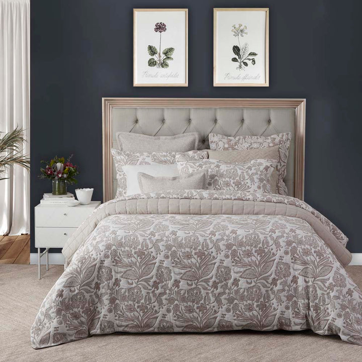 Meridien Stone Quilt Cover Set | Queen Bed