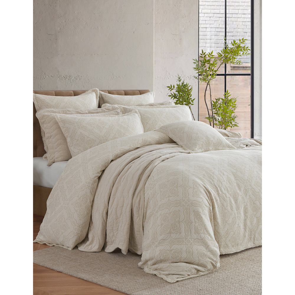 Private Collection Parisian Linen Quilt Cover Set Closeup | My Linen