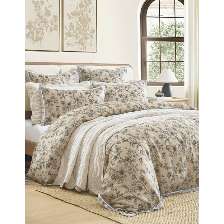 Private Collection Perpetua Natural Quilt Cover Set Closeup | My Linen