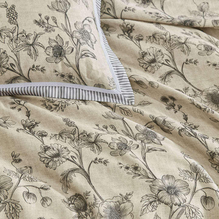Private Collection Perpetua Natural Quilt Cover Set Detail | My Linen