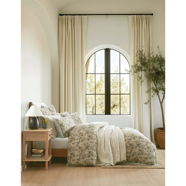 Private Collection Perpetua Natural Quilt Cover Set Side | My Linen