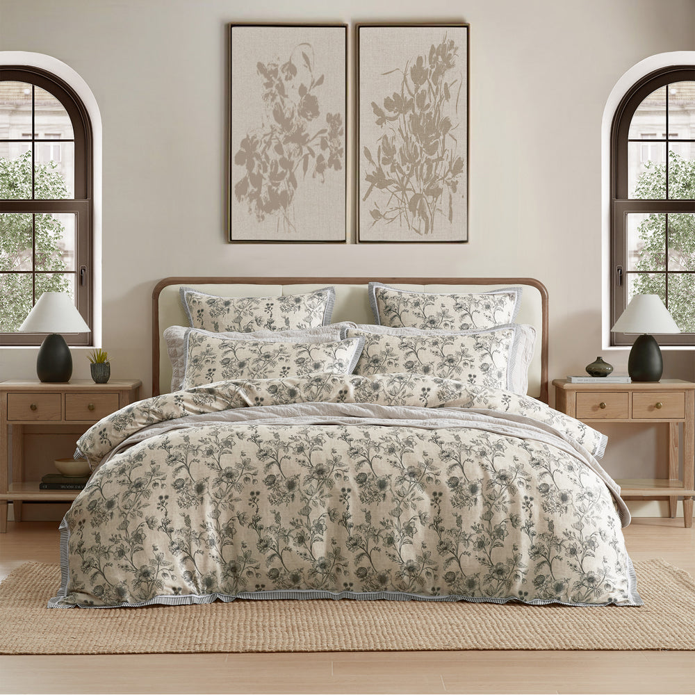 Private Collection Perpetua Natural Quilt Cover Set | My Linen