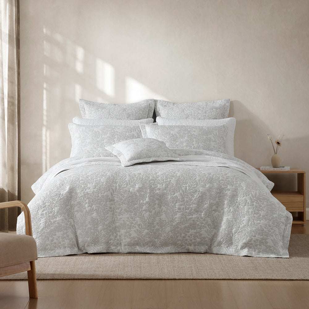 Private Collection Quinn Silver Quilt Cover Set | My Linen