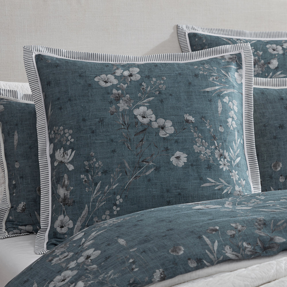 Private Collection Samaria Teal European Pillowcase Lifestyle | My Linen